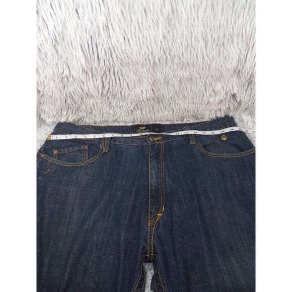 Akademiks Men's Relaxed Jeans - Dark Blue - Picture 4 of 15